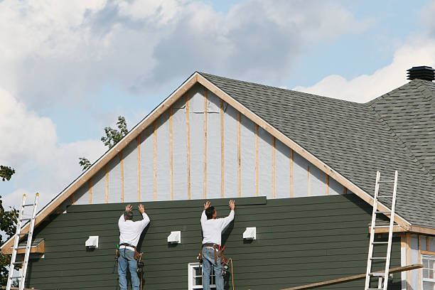 Professional Siding technician working in Purlear, NC